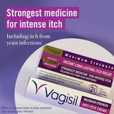 Vagisil Maximum Strength Feminine Anti-Itch Cream, 28g
